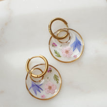 Charger l'image dans la galerie, Boucles d'oreilles Maïa - anneau et rond (moyen 20mm)