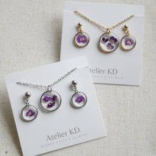 Load image into Gallery viewer, Purple Alyssum set - round (small)