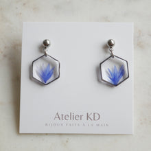 Charger l'image dans la galerie, Boucles d'oreilles Blu - hexa(médium)