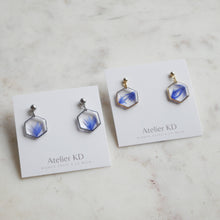 Charger l'image dans la galerie, Boucles d'oreilles Blu - hexa(médium)