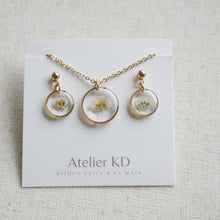 Charger l'image dans la galerie, Parure gigi blanc - rond (petit)