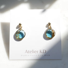 Charger l'image dans la galerie, Boucles d'oreilles Céleste - rond (mini)