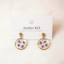 Load image into Gallery viewer, Boucles d'oreilles Lili - rond (moyen 16mm)