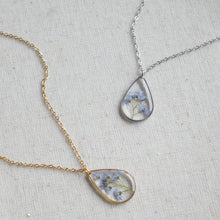 Charger l'image dans la galerie, Collier Myosotis - goute (grand)