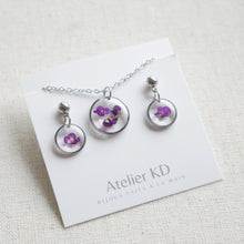 Load image into Gallery viewer, Purple Alyssum set - round (small)