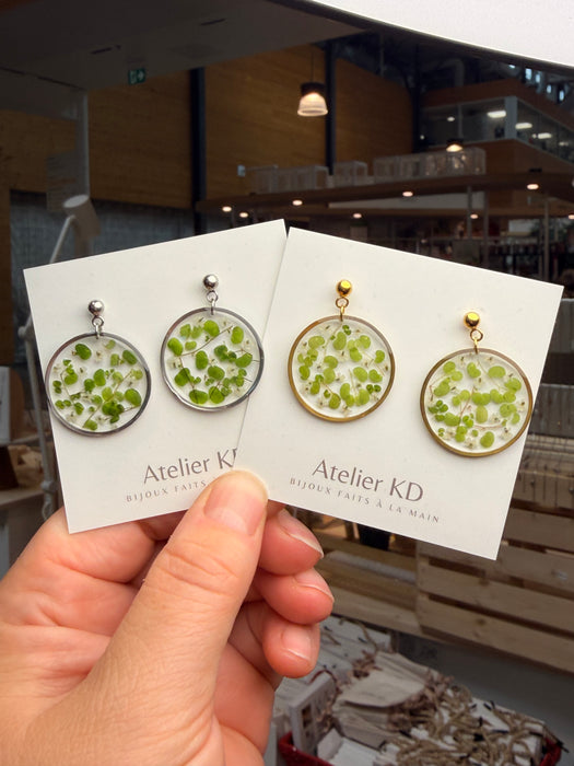 Boucles d’oreilles Chloé - rond 30mm