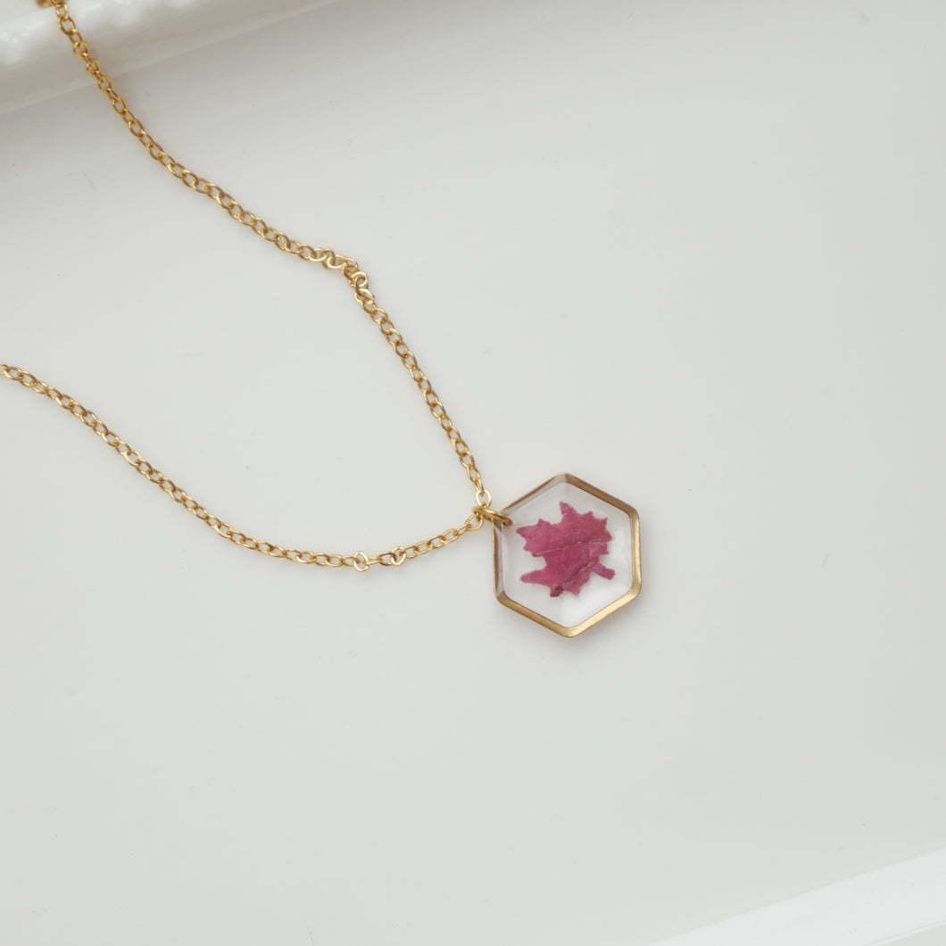 Collier Erable - hexa (petit 12mm)