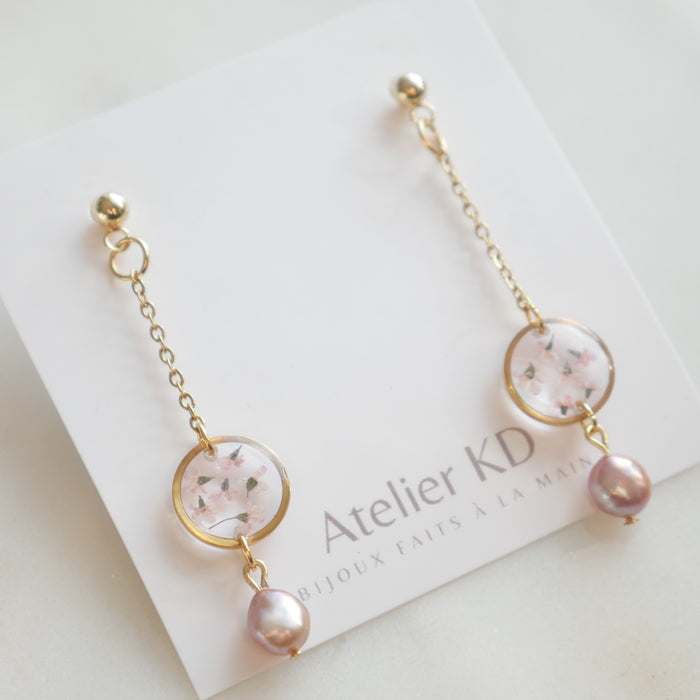 Perla earrings - round (mini)