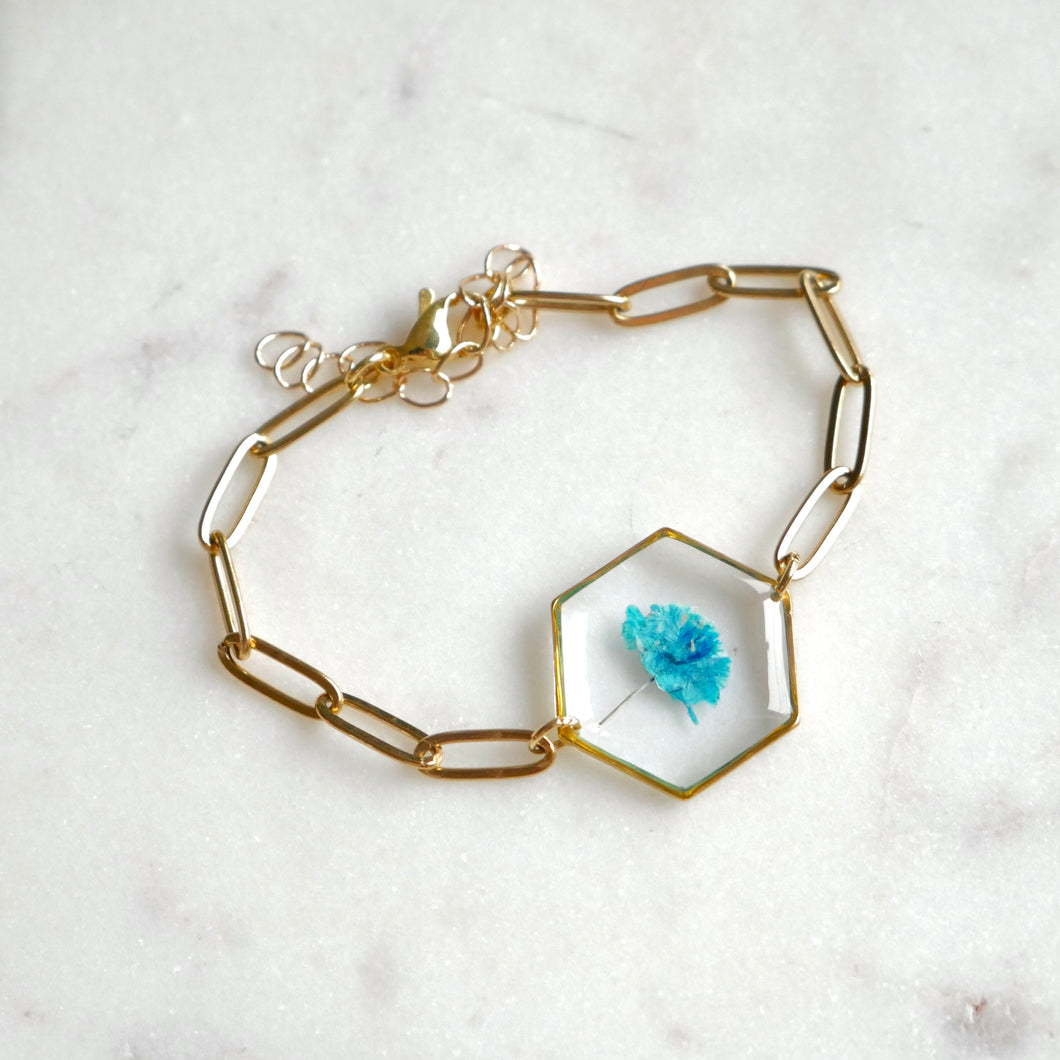 Blue Sofia bracelet - medium hexa