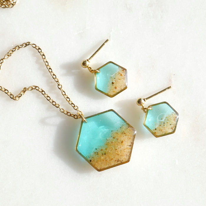 Pendientes Tulum - hexa (pequeños)