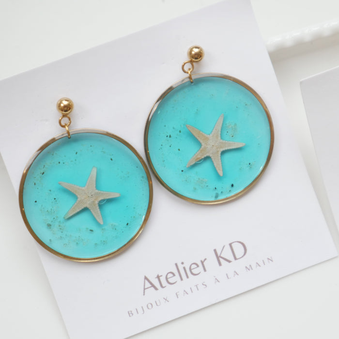 Boucles d'oreilles Stella - rond xxl