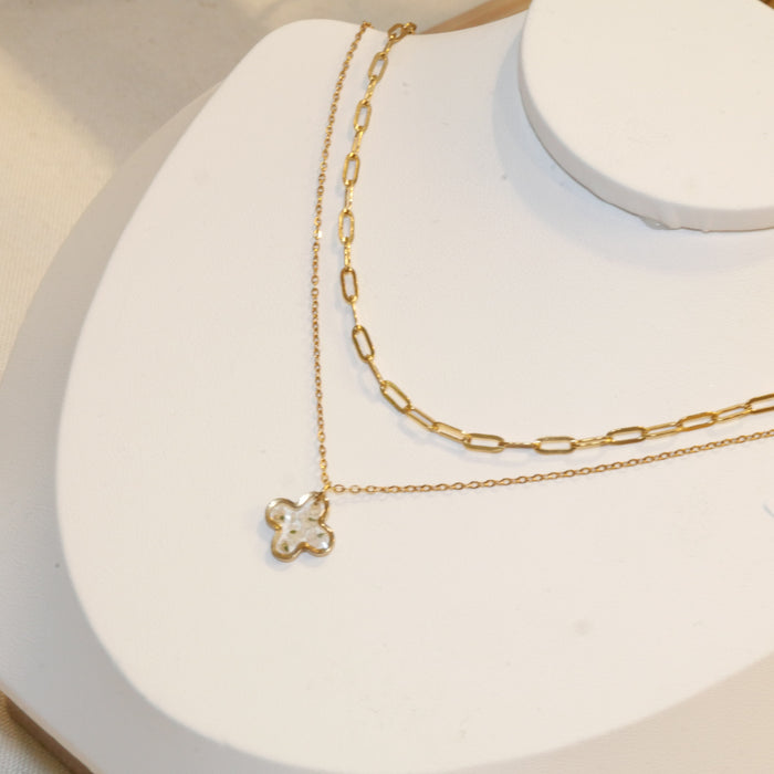 Collier double Théa
