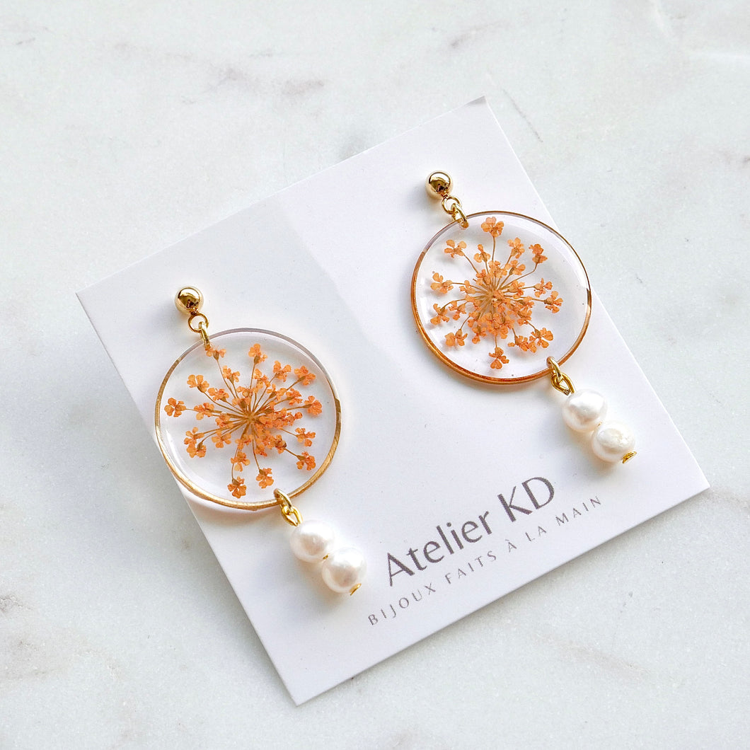 Perla earrings - round