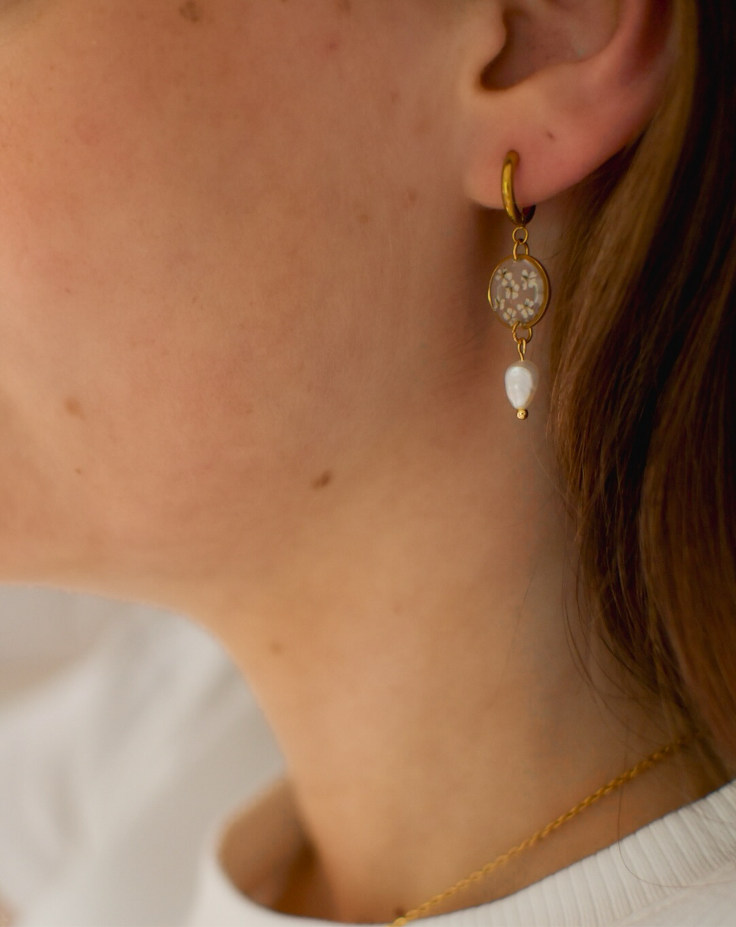 Boucles d'oreilles Perla  - Lola rond