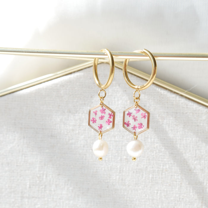 Boucles d'oreilles Perla - Lola (medium) petit hexa