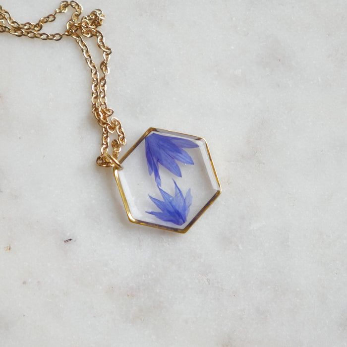 Blu necklace - hexa (medium)