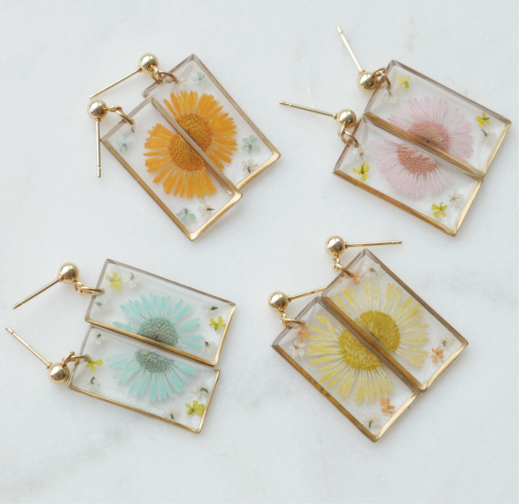 Thalia earrings - rectangle