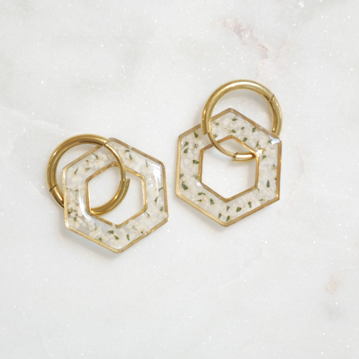 Boucles d'oreilles Dona - hexa
