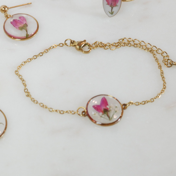 Bracelet Rosa - rond (moyen 16mm)