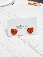 Charger l'image dans la galerie, Boucles d'oreilles Emma cœur
