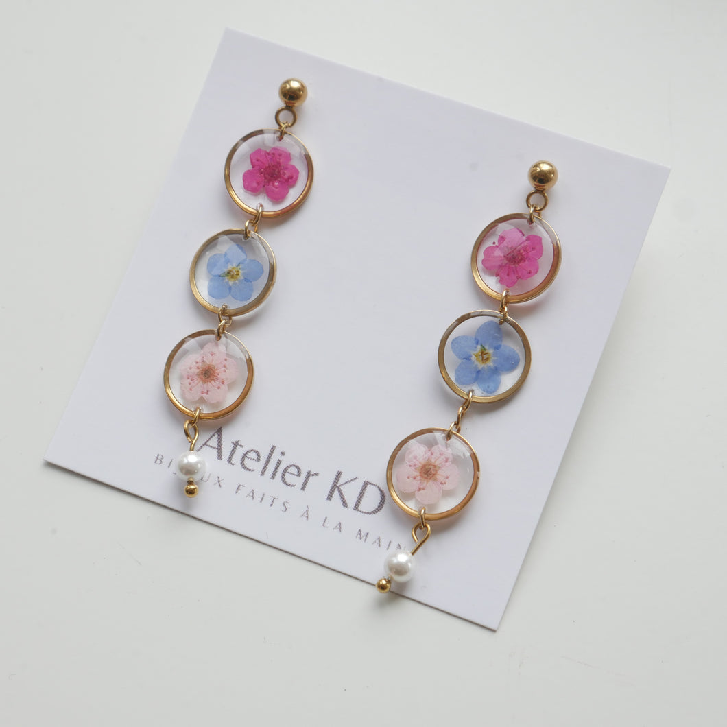 Perla trio earrings - round