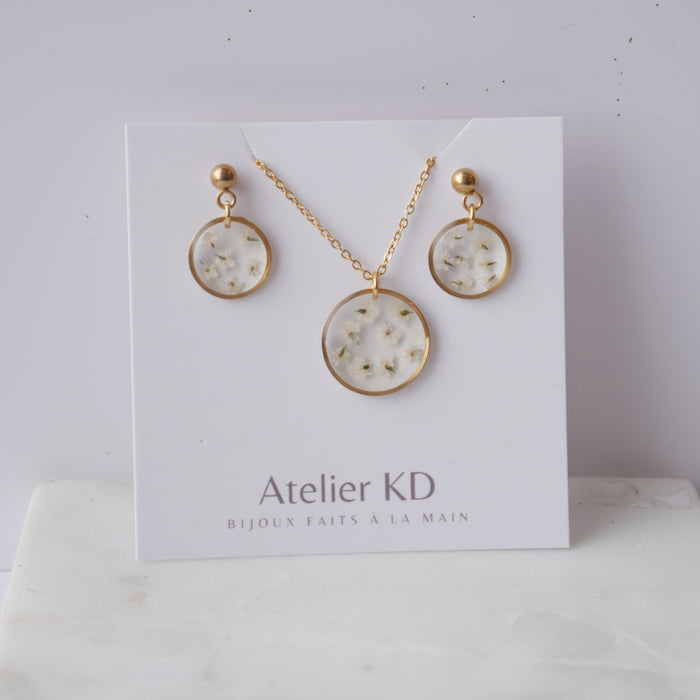 Estelle white set - round