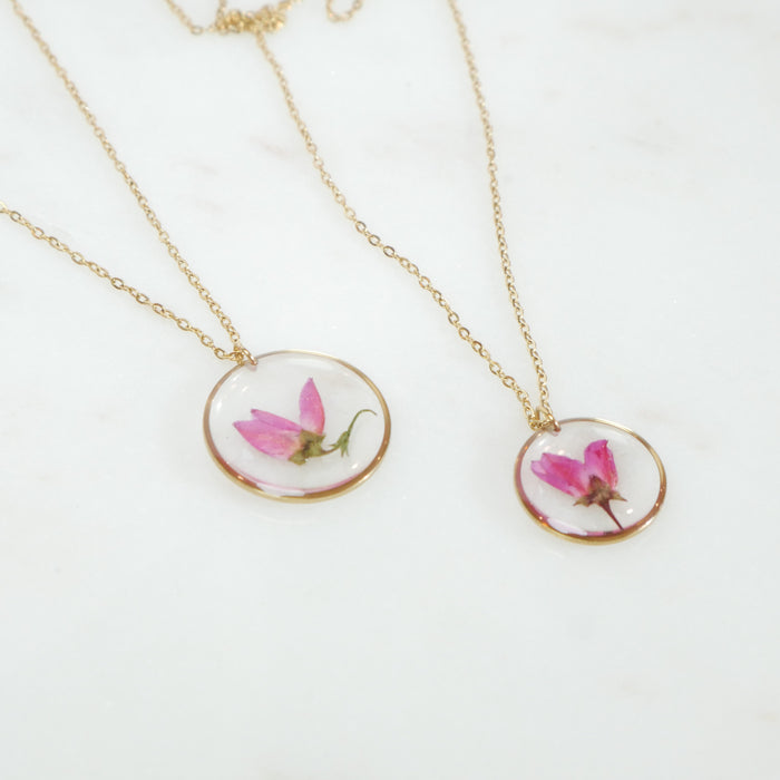 Collier Rosa - rond (moyen 16mm)