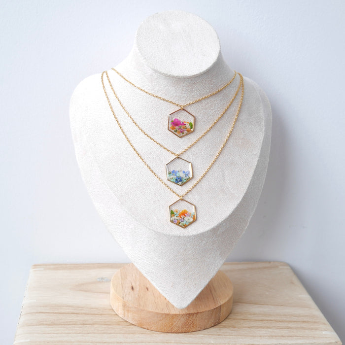 Collier bouquet - hexa (moyen)