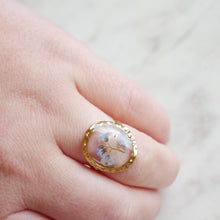 Load image into Gallery viewer, Lou Myosotis ring - round (adjustable)
