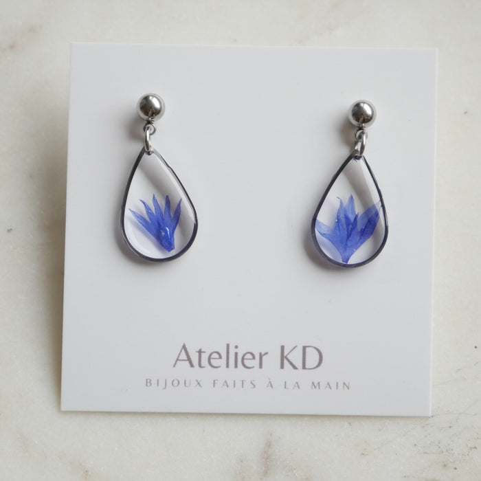 Boucles d'oreilles Blu - goutte (médium)