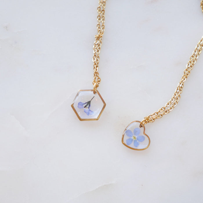 Collier Myosotis - petit 12mm