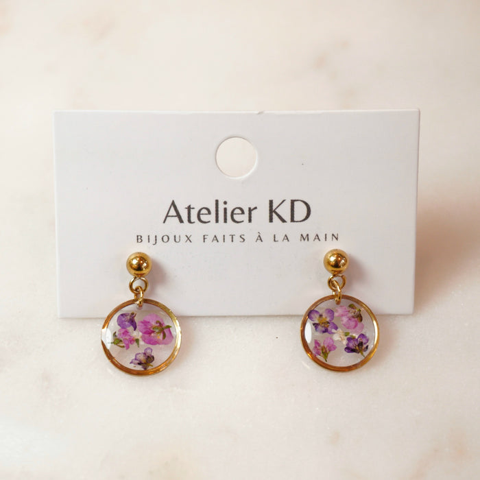 Boucles d'oreilles Lili - rond (petit 12mm)