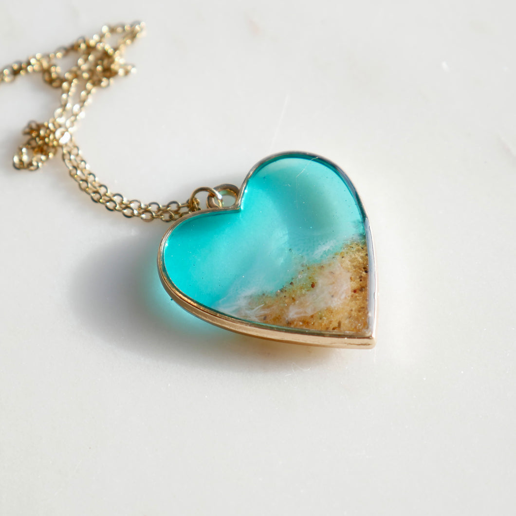 Tulum Necklace-heart (large)