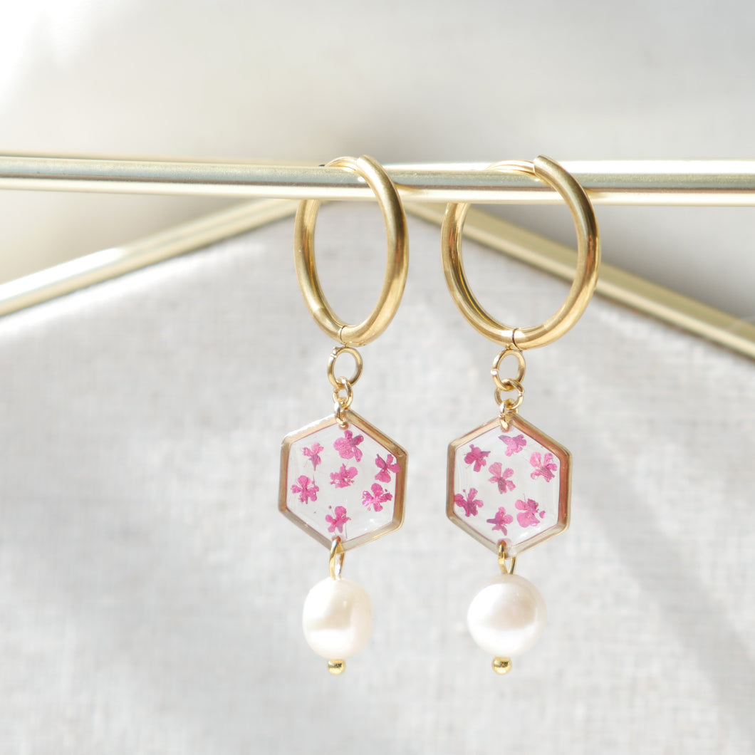 Boucles d'oreilles Perla - Lola (medium) petit hexa