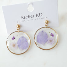 Charger l&#39;image dans la galerie, Boucles d&#39;oreilles Léa - rond (moyen 20mm)
