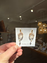 Load image into Gallery viewer, Boucles d’oreilles Perla - Estelle orange - rond (moyen)
