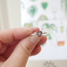Charger l&#39;image dans la galerie, Bague automne -  mini coeur (ajustable)
