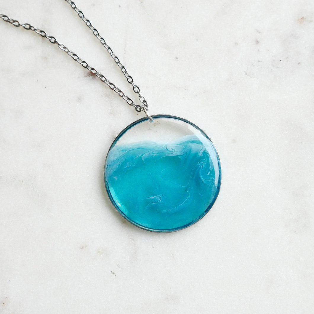 Large Round Necklace - Ocean