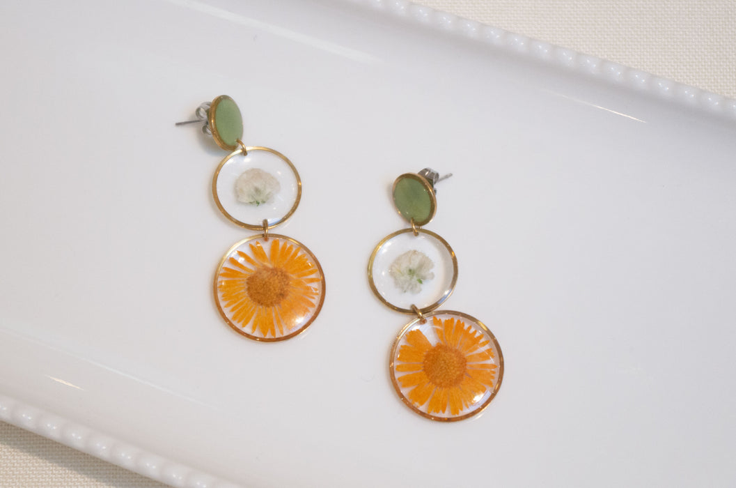 Trio earrings - round