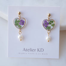 Load image into Gallery viewer, Boucles d’oreilles Chloé - coeur (moyen)
