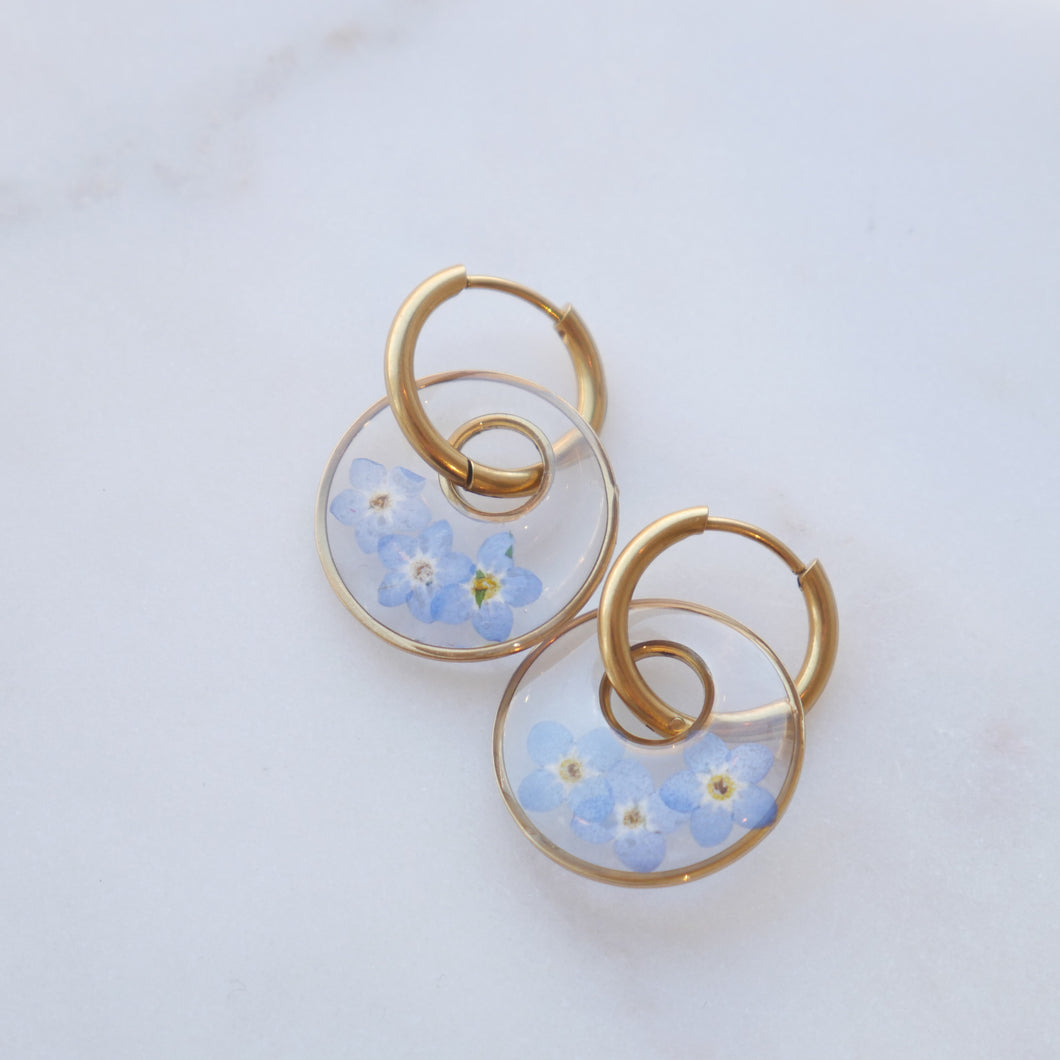 Boucles d'oreilles Dona - Myosotis