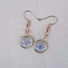 Charger l&#39;image dans la galerie, Boucles d’oreilles courtes- Ronds bleus
